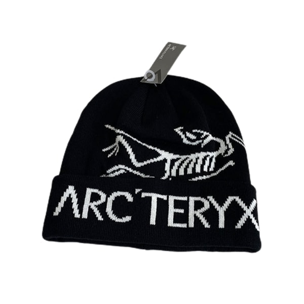 REMAKE Arcteryx Fågelhuvud Svart Toque Beanie Hatt Mössa Svart