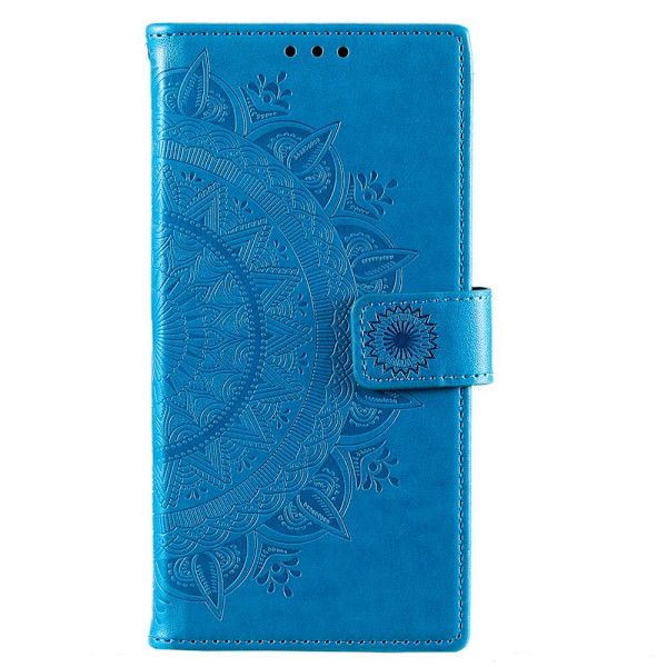 SKALO Samsung S22 Mandala Plånboksfodral - Blå