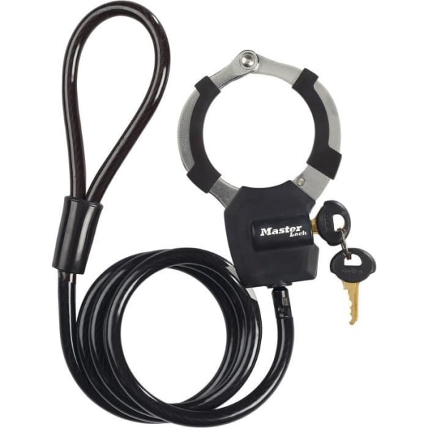 MASTER LOCK Avaimen lukituskaapeli käsiraudoilla - 1 m