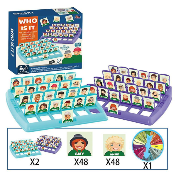 1 set Abs Board Game Guess who the character is Guess who I am good for parents and children to play together