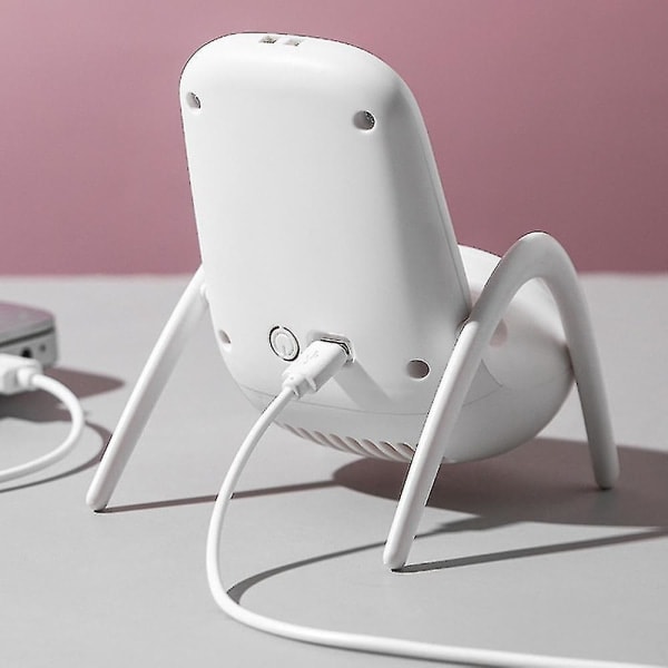 Kreativ Stolformet USB Mini Bordblæser (Hvid)