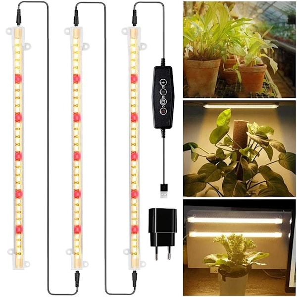 60W plantelampe fuldspektrum LED plantelys dæmpbar plantelampe indendørs plantelampe med timer