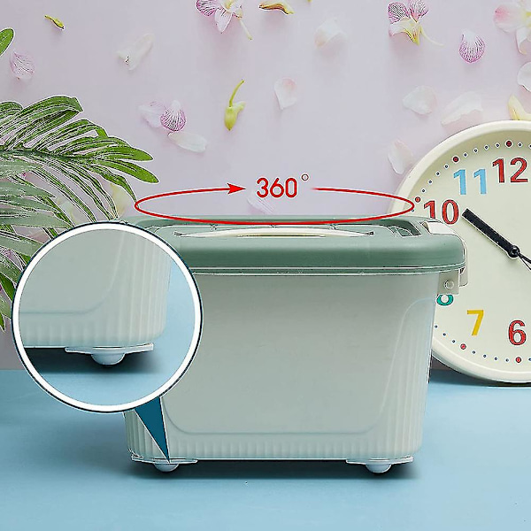 8 stycken självhäftande hjul Mini svängbara hjul 360 grader klibbig rulle med (vit) White