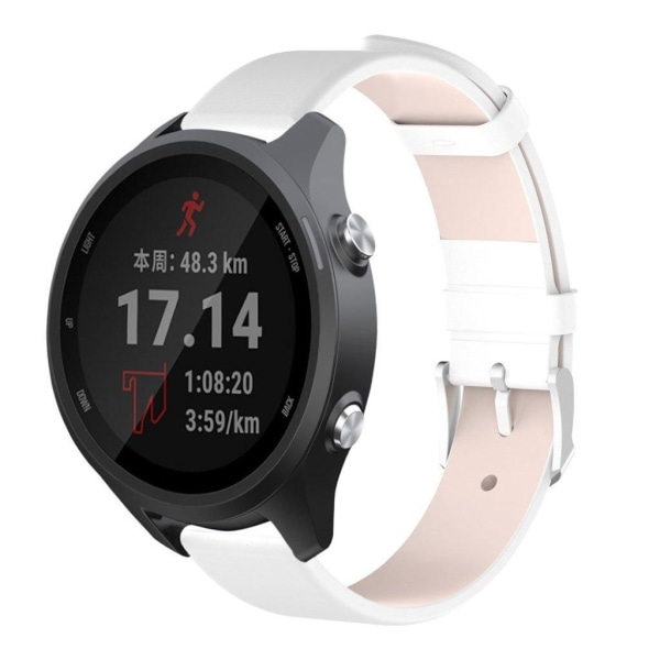 Garmin Forerunner 245 Äkta Läder Armbandsur - Vit Vit