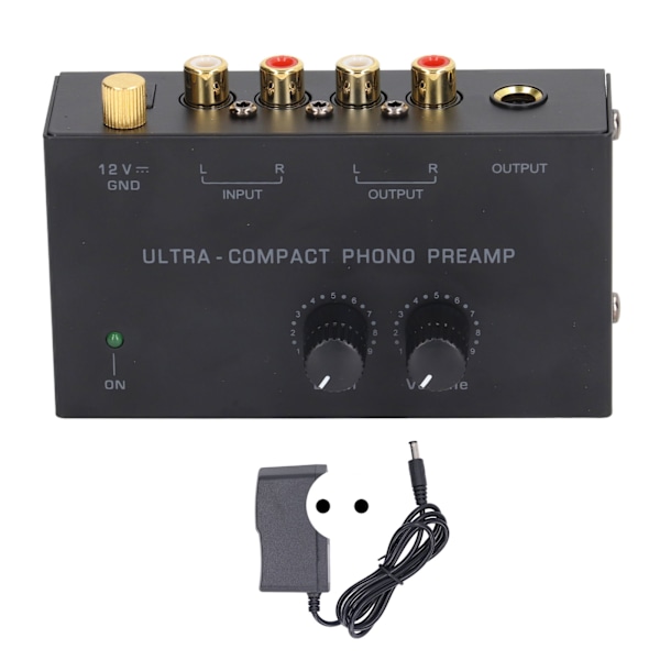 Professional Sound Mixer PP500A Vinyl Record Player Preamplifier Active RIAA Balanced for Clubs Bars 100?240V EU Plug