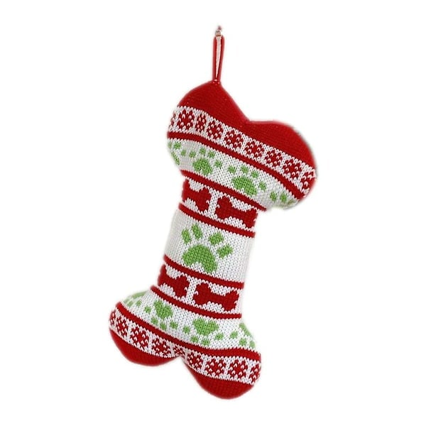 Christmas socks for dogs, knitted, bone/fish shaped, pet socks for dogs, Christmas decoration