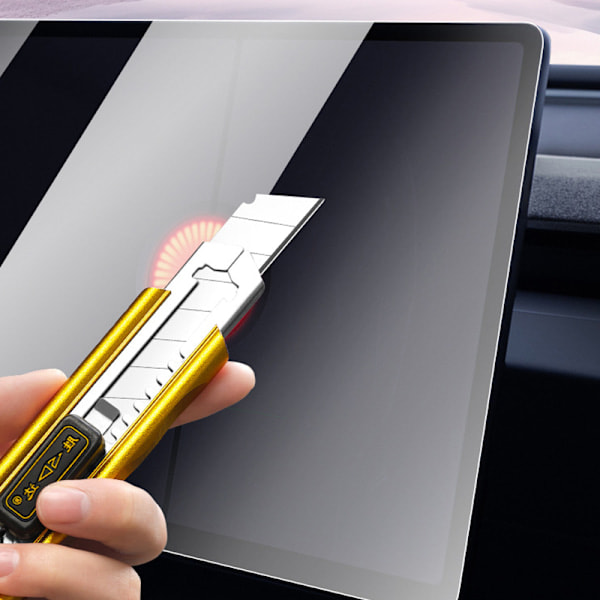 Härdat glas skärmskydd för Tesla Model 3/Y Dammsäker frostad version