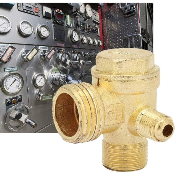 Port Check Valve til Luftkompressor, Luftkompressorventil, Trevejs Check Valve, Messing Check Valve til Forbindelse af Rørfittings