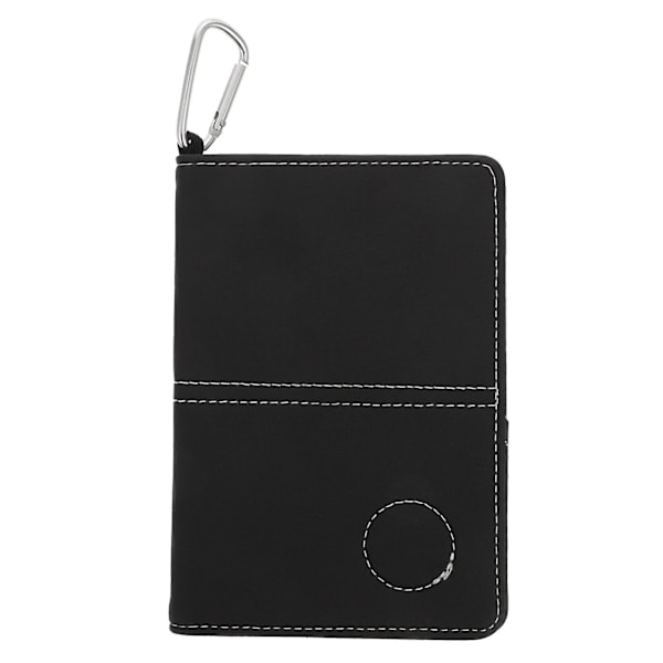 REMAKE Hårdpärm Anteckningsbok Golf Scorecards Skydd Scorekeeper Bok Läder Anteckningsblock Scorecard Hållare Svart Svart sjx