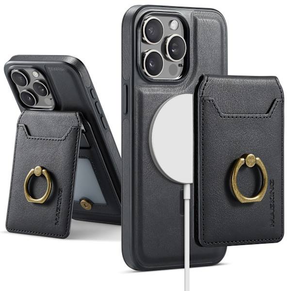 K1 Magneettinen Langaton Lataus Puhelimen Kotelo iPhone 16:lle - Musta