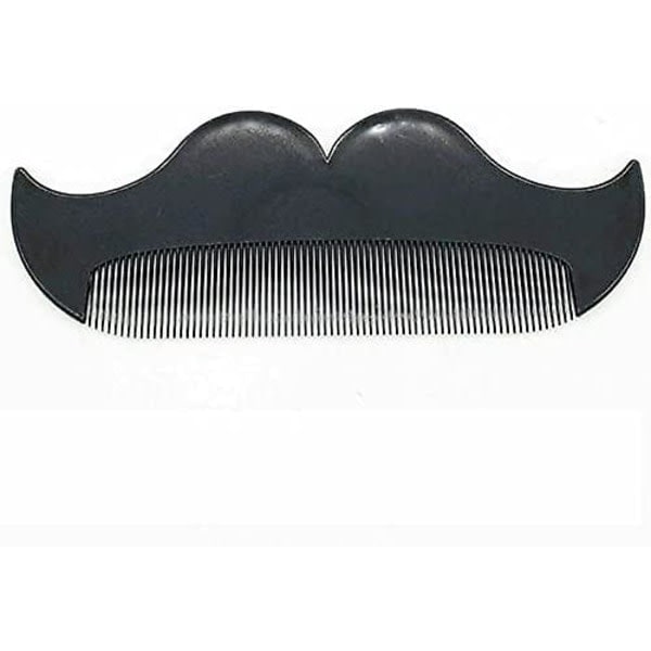 Antistatisk Skäggkam, Hårsalongsfickkam, Skäggstyling för Män, (Svart), 13cm 1st