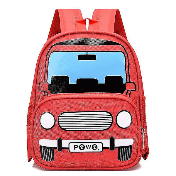 Kids Toddler Police Car Backpack Cartoon Printed School Bag