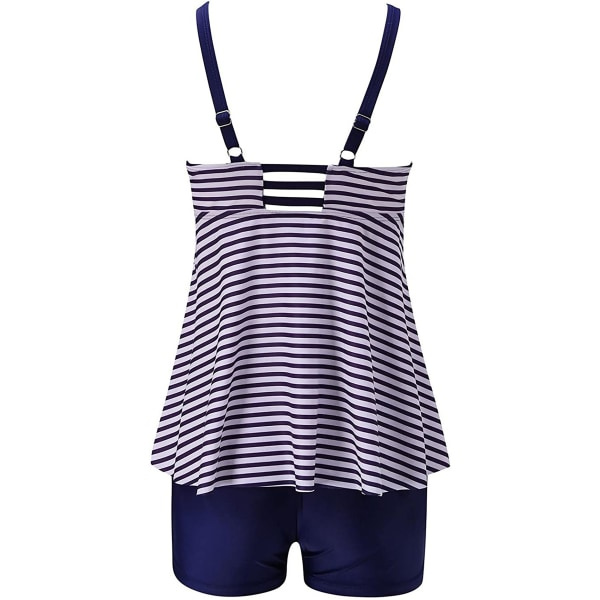 Tankini-set med Hotpants för Kvinnor Blå M