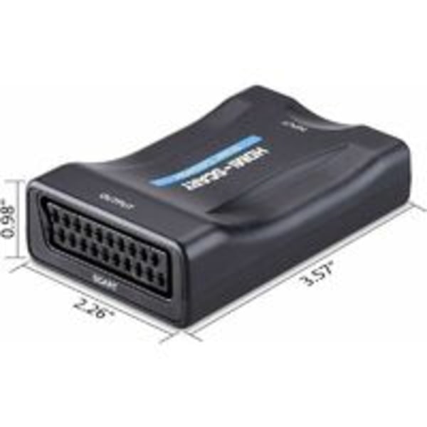 Scart till HDMI-adapter, 1080p HD Scart till HDMI-omvandlare kompatibel