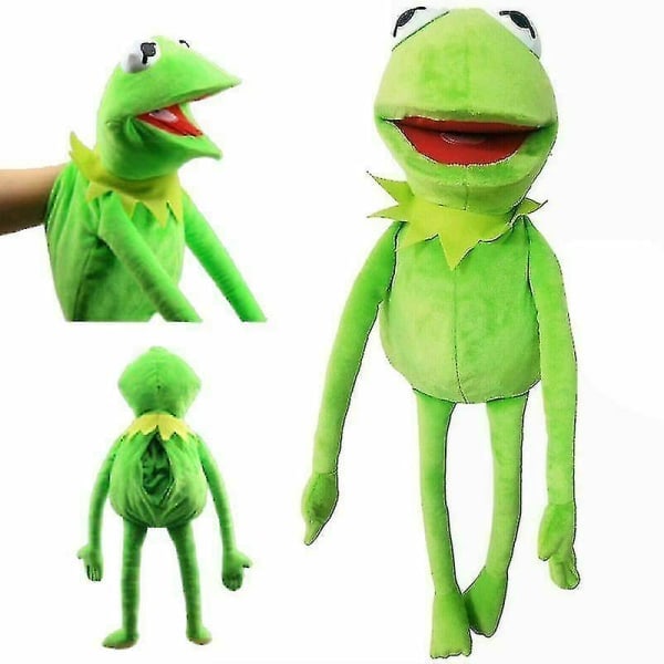 REMAKE 23\" Kermit Frosken Hånddukke Myk Plysj Dukke Leke Barn Jul Gave-1