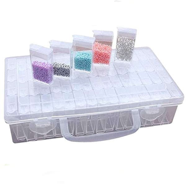REMAKE 64 roms diamantmaling oppbevaringsboks plastbeholdere, 5d