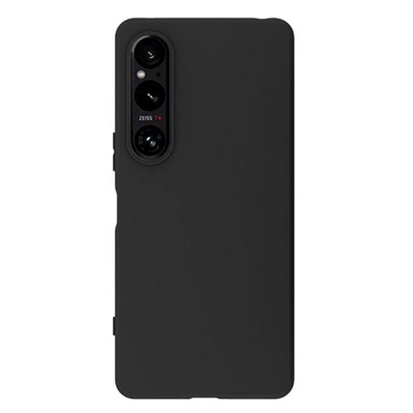 SKALO Sony Xperia 1 VI Matt Svart Ultratunt TPU-fodral Svart