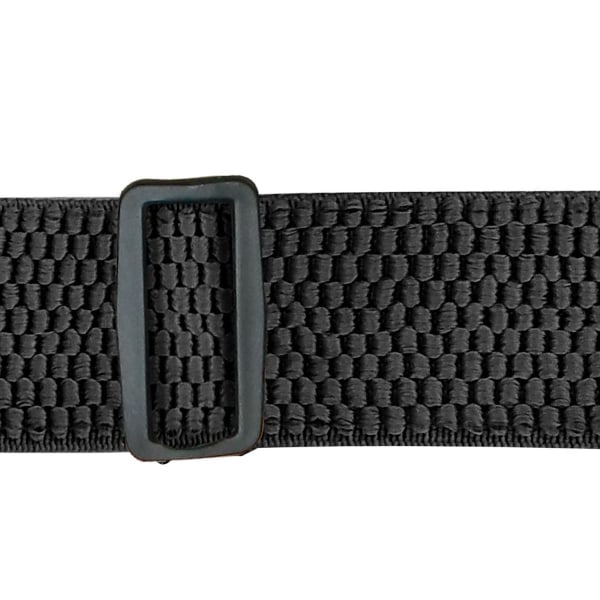 REMAKE Tunge sorte seler - 3,8 cm i X-form med plastikspænder