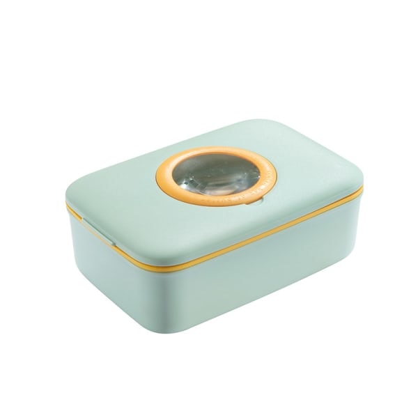 Magnifier needle and thread storage box set Home Portable needle and thread treasure chest yellow