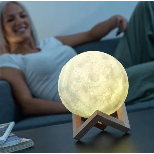 REMAKE Lampa - Månlampe / Moon Lamp - 13cm - Justerbar farge multifarget 13cm