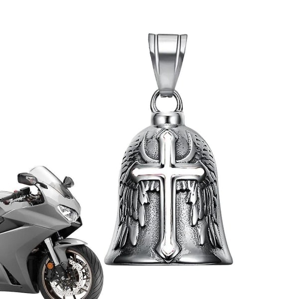 REMAKE Retro Punk Style Guardian Bell Motorcykel Ure Mænd Kryds Lykke Ur Engel Vinger Ridder Ur Metal Vedhæng Motorcykel Tilbehør BY C