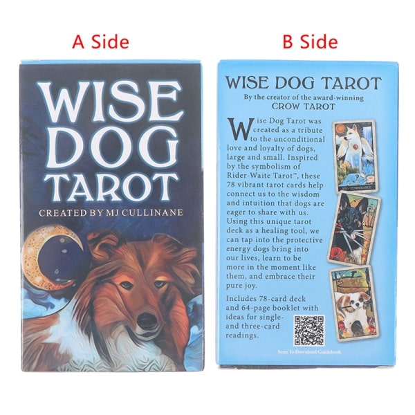 REMAKE Wise Dog Tarotkort Orakelkort Fest Spådom Divinasjon Boa - Perfekt Flerfarget én størrelse