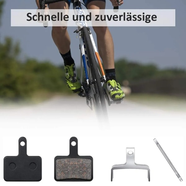 REMAKE par B01S bremseklosser sykkel bak foran - bremseklosser sykkel MTB bremseklosser / skivebremser sykkelbremser svart