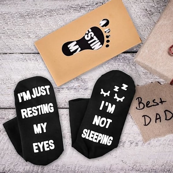 Födelsedagspresenter till pappa Fars dag Pappapresenter från dotter son fru, Män Presenter Roliga strumpor Julpresenter till män