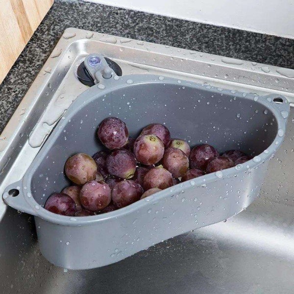 Strainer for Sink / Rinse box - Rinse fruit & vegetables - 2-pack grey