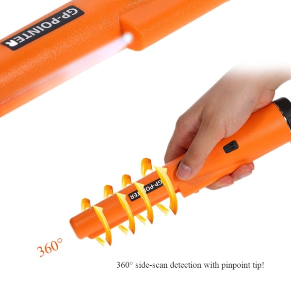 REMAKE Probe Metalldetektor med Vibration och Ljuslarm - Pinpointer