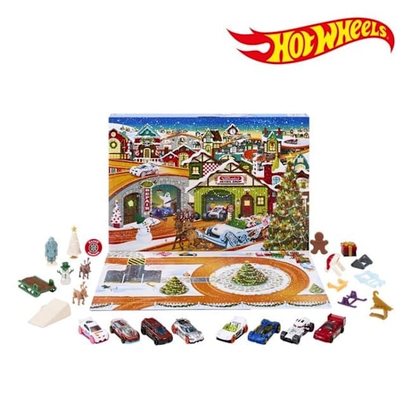 Hot Wheels Adventskalender med 24 fack 1200