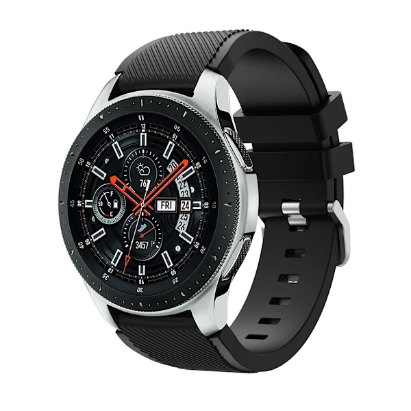 Silikone armbånd Samsung Galaxy Watch 46mm Sort