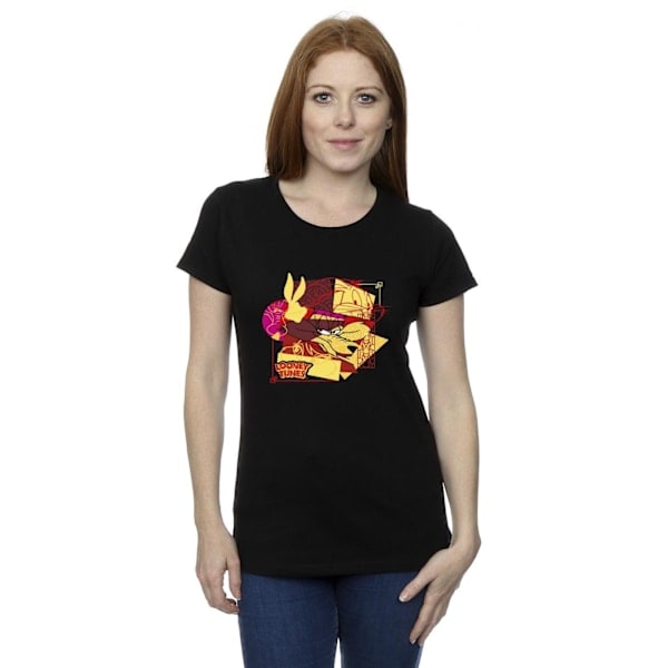 Looney Tunes Damer/Damer Wile E Coyote Bugs Bunny Nytår C Sort XL
