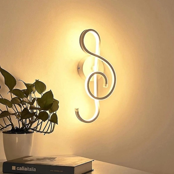 20W Minimalistisk Vägglampa Sänglampa AC85-265V Inomhus Vit Ljusstark Varm Färg