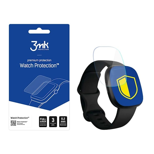Fitbit Versa 3 / 4 - 3mk Klockskydd v. ARC+