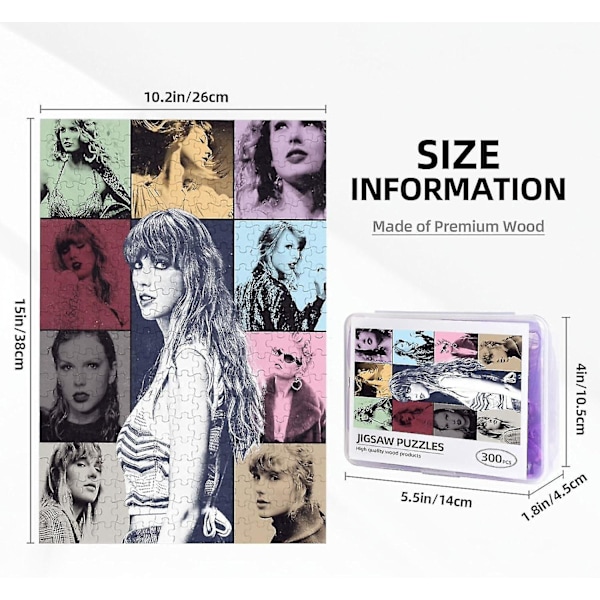 Taylor Swift -kuvapalapeli, 300 palaa, laulaja, personoitu kuvapalapeli, leluja, lahja aikuisille ja teineille