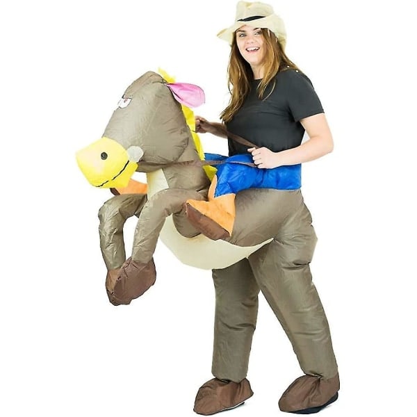REMAKE Hgbd latable Ride Me Häst Cowboy Maskeraddräkt för Vuxna