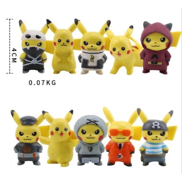 10-pack Pikachu Piratfigurer