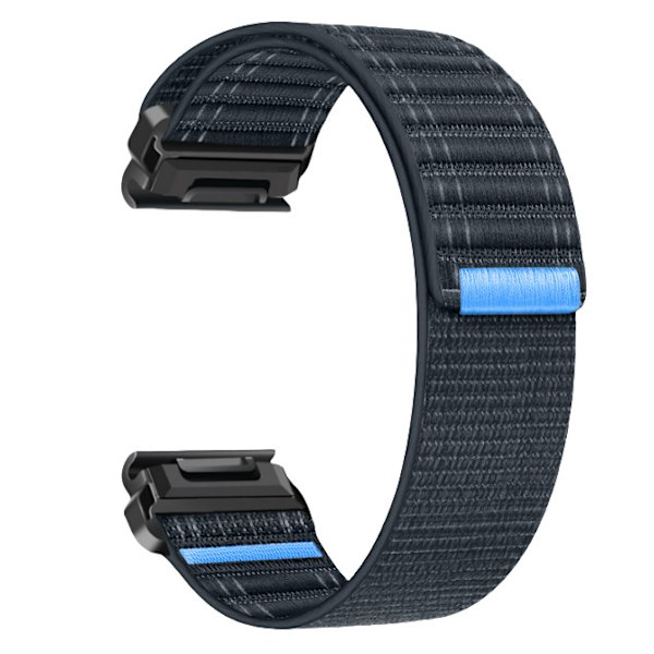 Nylon urrem til Garmin Fenix 8/567X/pro/Epix 935/965 Mørkeblå