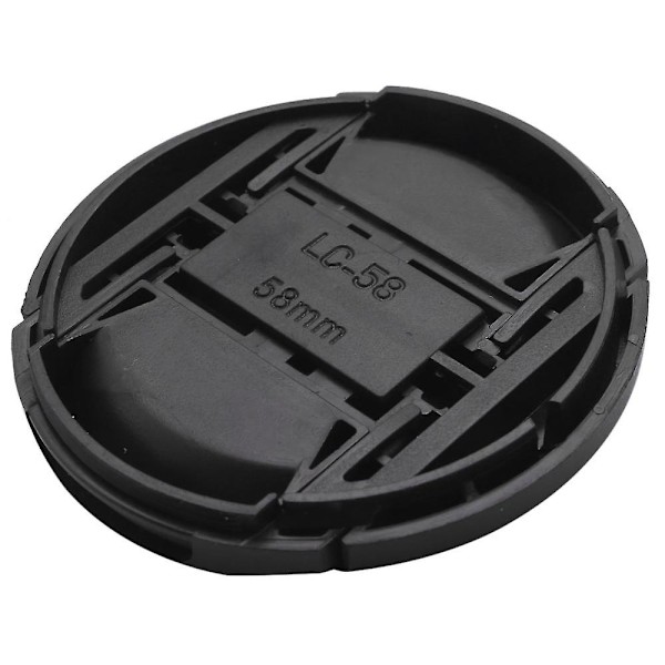 58mm Objektivlock med Snöre Hål Paket för DSLR Kameror (58mm) - 4-pack