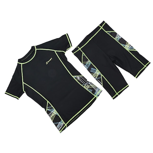 Shorts med korte ermer og shorts, 2-delt sommerdykke- og surfeantrekk for menn XXL