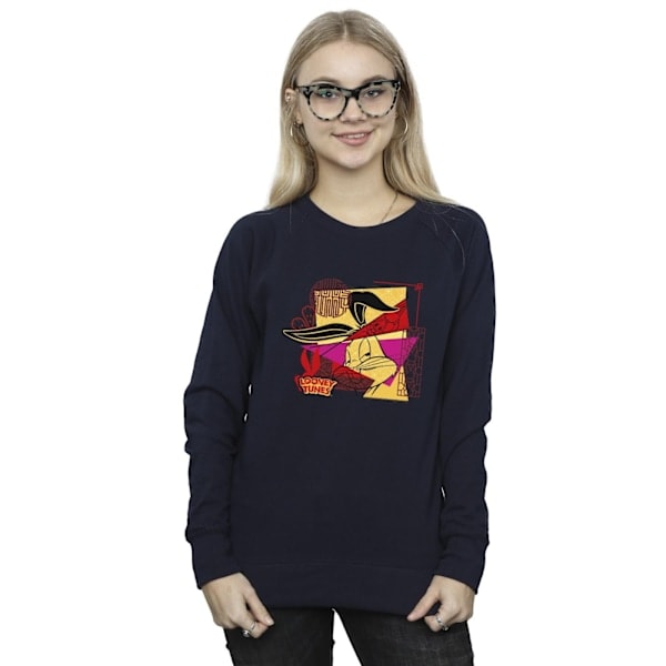 Looney Tunes Damer/Damer Bugs Bunny Nytårs Sweatshirt XXL Blå XXL