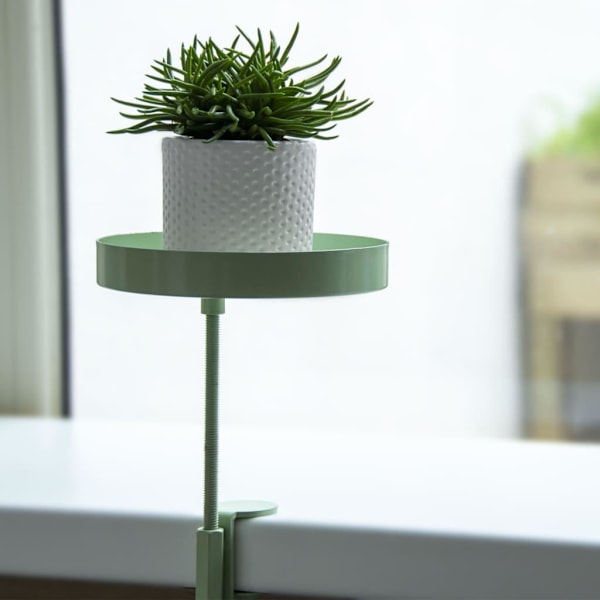 Esschert Design Växtbricka med klämma rund grön S Grön Green