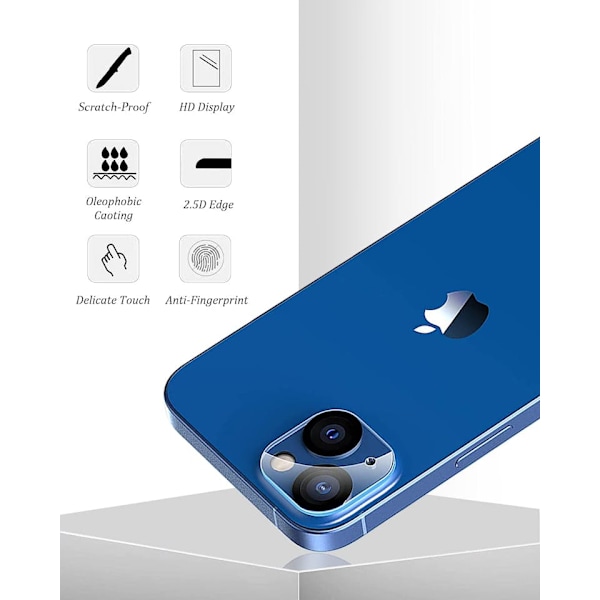 2-pack iPhone 12 Mini Kristallklart Kameraglas