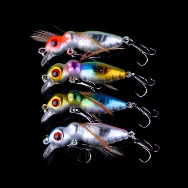 20-pak fiskeblink, Minnow blandet, Crankbait flerfarget