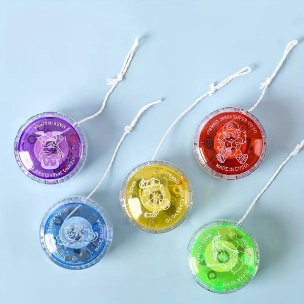 Luminous Yo-yo-bollar (pcs) - Ljusa färger, lätta att spela med - Färgglad variation till jul