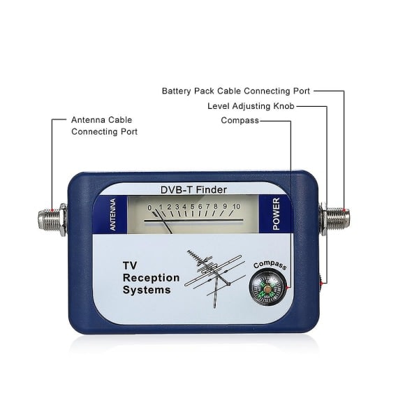 REMAKE DVB-T professionel TV-antennefinder Digital antenne terrestrisk signalmåler Peger TV-satellitmodtager