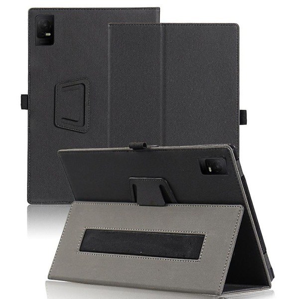 Tablettdeksel for TCL Tab 10 Gen 2 - Stativ, Skin-touch PU-lær, Full beskyttelse - Svart
