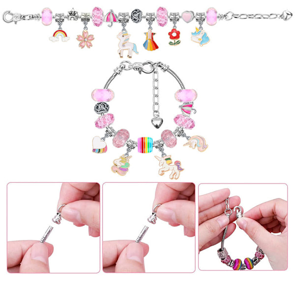 Julkalender 2023 DIY Unicorn Armband Set för Flickor