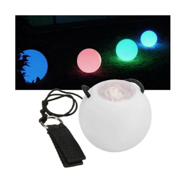 2 st LED Poi-bollar Glow Poi-bollar LED Glow Leksaksbollar Strobe Snurrande Boll för Barn Vuxna